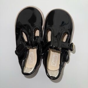 Baby Girl Black Mary Jane Keds Sneakers Sz 4